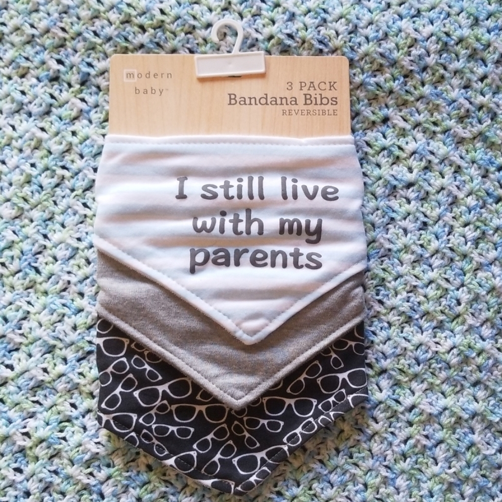 NWT Modern Baby 3 pk Bandana Bibs
